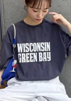CIAOPANIC TYPY♡ 「UNISEX」アシッドウォッシュ加工ロゴTEEのサムネイル