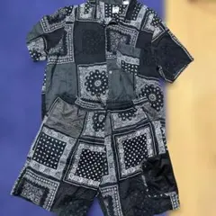 リーバイス　levi's バンダナ柄　　総柄　ペイズリー　セットアップ　ビックE