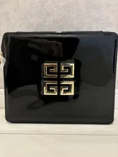 GIVENCHY ジバンシー　ノベルティ　PVCエナメル　バニティケース　黒のサムネイル
