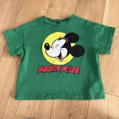 Mickey Mouse Tシャツ 緑色のサムネイル