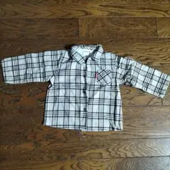 Baby Wear チェック柄シャツ 90　ナチュラル