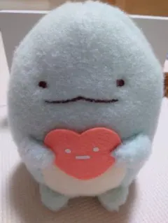 すみっコぐらし　しろくまのてづくりぬいぐるみ　ふわふわぬいぐるみ　とかげ　ハート