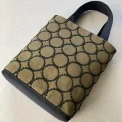 ミナペルホネン　生地使用　縦長トートバッグ　ハンドメイド