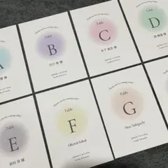 エスコートカード　結婚式　ウェルカムスペース　ウェディング　a2