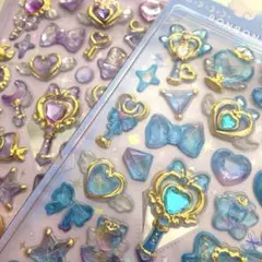 ★未開封★クーリア★ ボンボンドロップシール　マジカル　パープル ブルー　セット