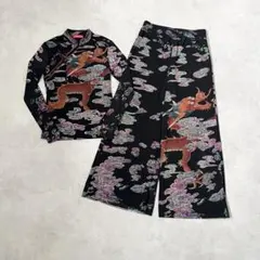 VIVIENNE TAM パワーネット ロングスカート チャイナ ドラゴン 02