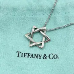 美品✨　Tiffany ティファニー　ネックレス　スター　オブ　ダビデ　六芒星のサムネイル