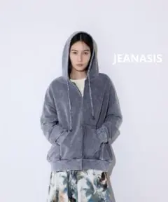 JEANASIS FadeカラーZIPフーディ　ブルー サイズM