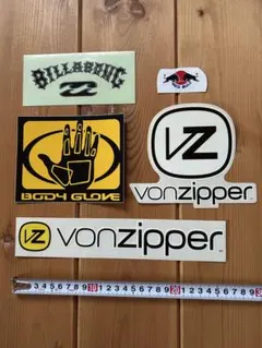 サーフステッカー5枚セット ボンジッパー vonzipperビラボン他のサムネイル