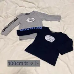 長袖Tシャツ2枚セット100cm メルカリ便