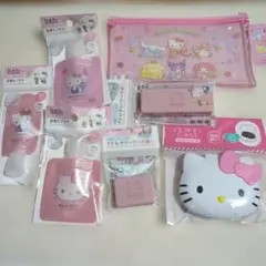 ハローキティ アクセサリーケース　 詰替えパウチ　クリアポーチワイド　セリア