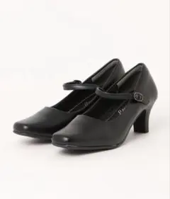 ストラップ　フォーマル　ブラック黒　パンプス　23cm