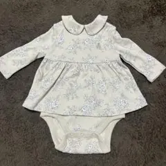 baby GAP♡花柄襟付きロンパース ベージュ