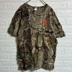 輸入古着♡CODE V【M】カーキ 柄物 半袖Tシャツ ユニセックス