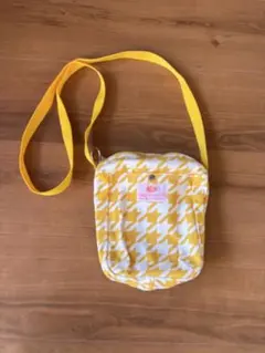 BAG'n'NOUN バッグンナウン　ショルダーバッグ　黄色　千鳥格子柄　綿のサムネイル