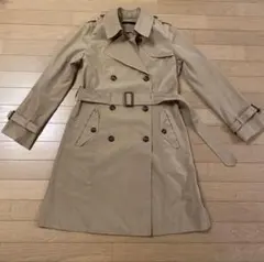 ベージュ ダブルブレスト トレンチコート Mサイズ