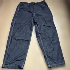 GU ダークブルー ストレートレッグ デニム L