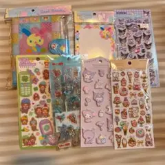 正規品　シール帳　7点セット　サンリオ　ボンボンドロップシール　エクランウルー