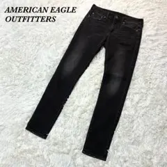 アメリカンイーグル ウルトラスキニーデニム 31x32 ブラック系 ストレッチ