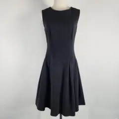 FRAY I.D フレイアイディー ノースリーブフレアワンピース ブラック M