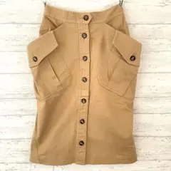 レイビームス Ray BEAMS ビッグポケット フロントボタン スカート【S】のサムネイル