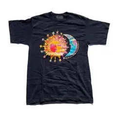 XL 80s スターオブインディアナ Tシャツ 黒 アート ネオン 89年 映画 