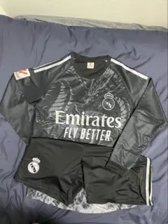 Real Madrid 黒ジャージ Lサイズ セット