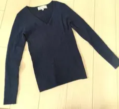 美品ROPÉ PICNIC ネイビー Vネックセーター 38