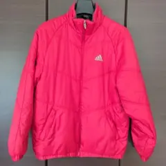 adidas　レッド 中綿入りアウター　メンズМ