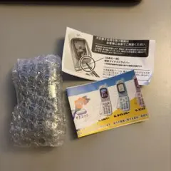 本当に録音再生！ なつかしのガラケーマスコット ブラック ガチャガチャ