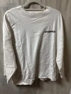 CHAMPION 長袖カットソー Lサイズ ホワイト