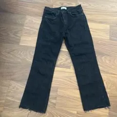 ZARA ブラック ブーツカットデニム EUR 38