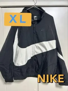 NIKE ナイキ ビッグスウォッシュ　ウーブンジャケット ブラック 白黒