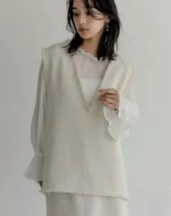 Ｖネックベスト　美品　Re:EDIT