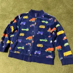 マリメッコ　ジップアップパーカー　乗り物柄　90