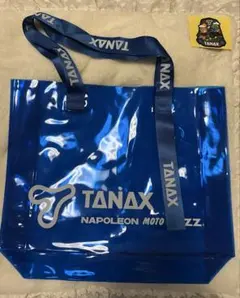 TANAX ビニールトートバッグ 青・シールのサムネイル
