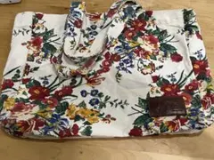スーパーハッカ花柄 キャンバス トートバッグ エコバッグ