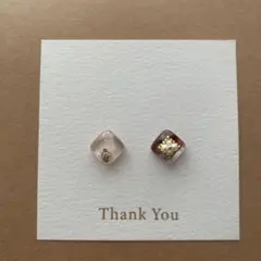 c-607アシメントリーレジンピアス