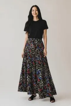 【超美品】COCA花柄 ロングスカート フレアスカート