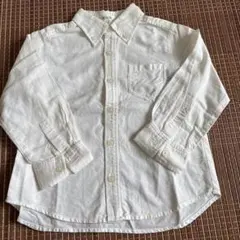 a.v.v キッズ 長袖シャツ ホワイト 110cm