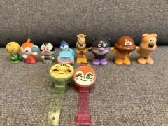 アンパンマンキャラクター 8体+時計2個