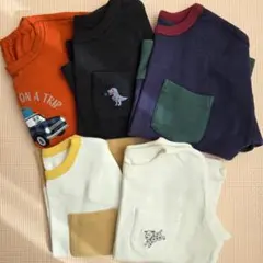 1～２回着用★GU/UNIQLO★長袖カットソー 5枚セット 100㎝ 送料込