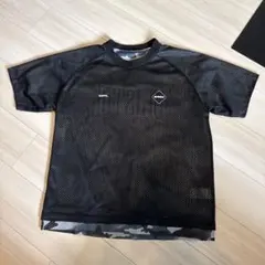 激レアF.C.Real Bristol メッシュTシャツ 黒✖️カモ リバーシブル
