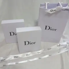 Dior & ギフトラッピングセット（ショッパー・ボックス×2・リボン×2）