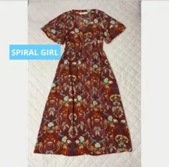 スパイラルガール☆シャツワンピース 赤 花