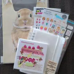 ノート（無印）・メモ帳・ペーパーバック・シール３枚セット