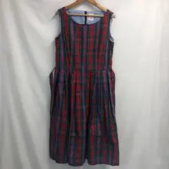 極美品　みなとのてんらんかい　ノースリーブ　ロングワンピース　リバティ　M 極美品 みなとのてんらんかい ノースリーブ ロングワンピース