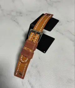 値下げ！栃木レザー、手縫い、腕時計ベルト、フリーサイズ