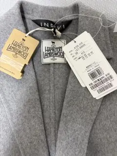 INDIVI 新品タグ付き　グレー ロングコート Mサイズ