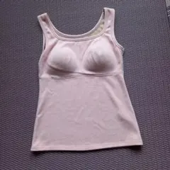 パッド付きブラトップ ノースリーブ ピンクワークマン